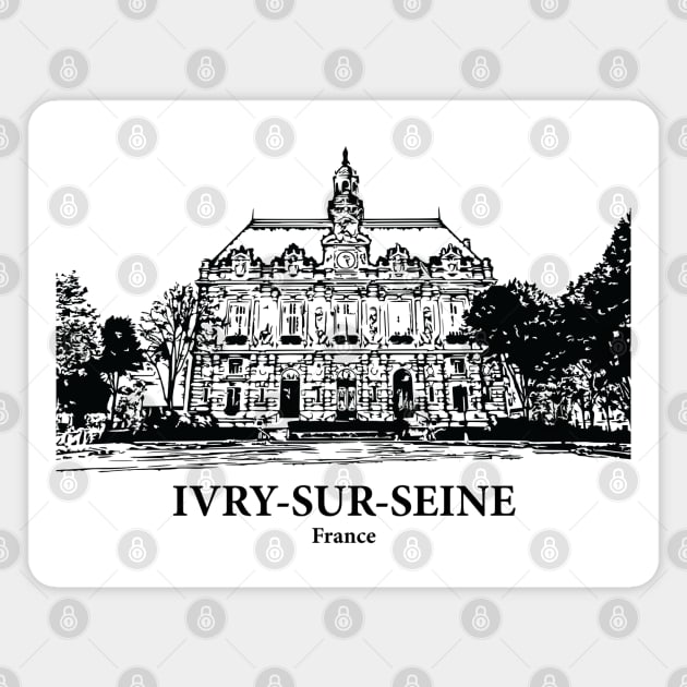 Ivry-sur-Seine - France Magnet by Lakeric